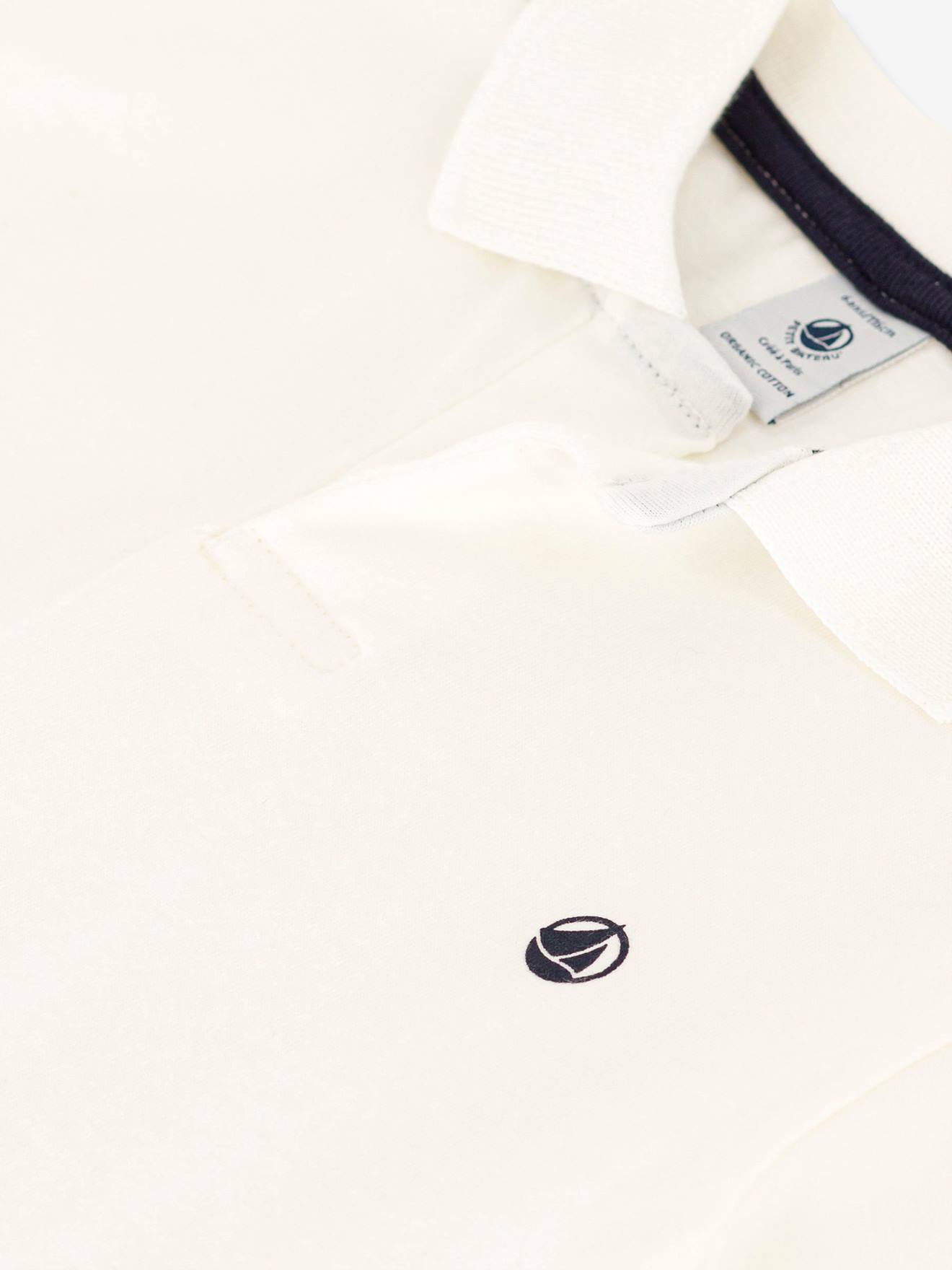 Polo manches courtes PETIT BATEAU blanc