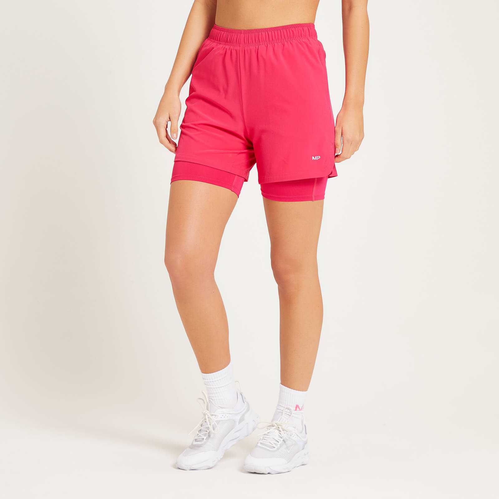 Short d’entraînement 2-en-1 MP pour femmes – Magenta