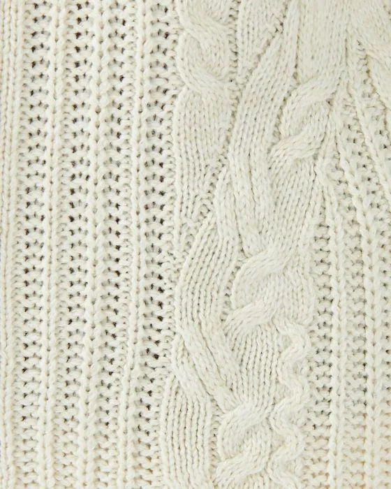Cardigan en maille perlée et torsadée Thermolactyl