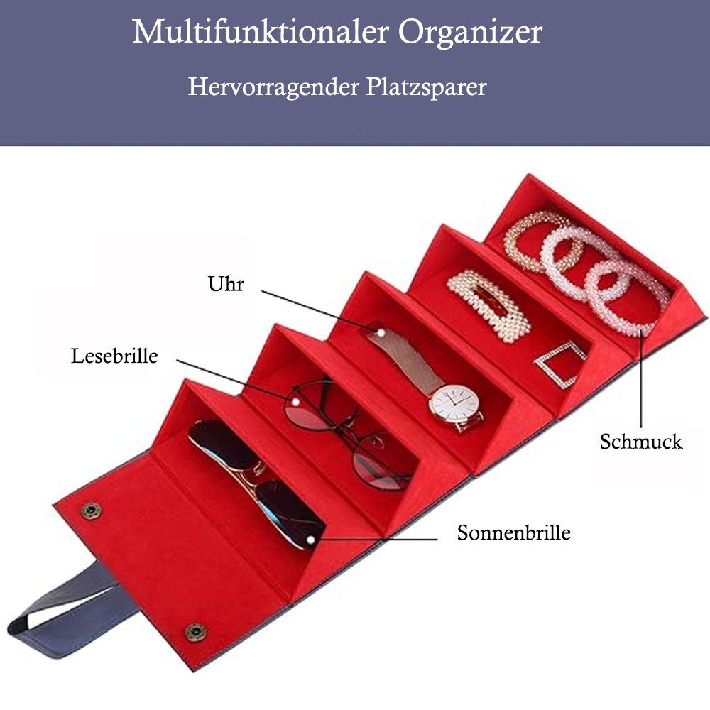 Tian Dee Brillenetui Brillenorganizer Brillenaufbewahrung/Präsentation, Reisen Brillenbox