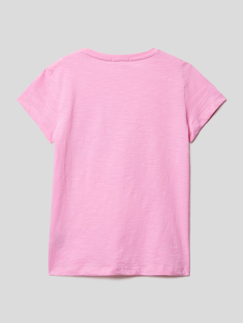 T-Shirt mit Motiv-Print in pink