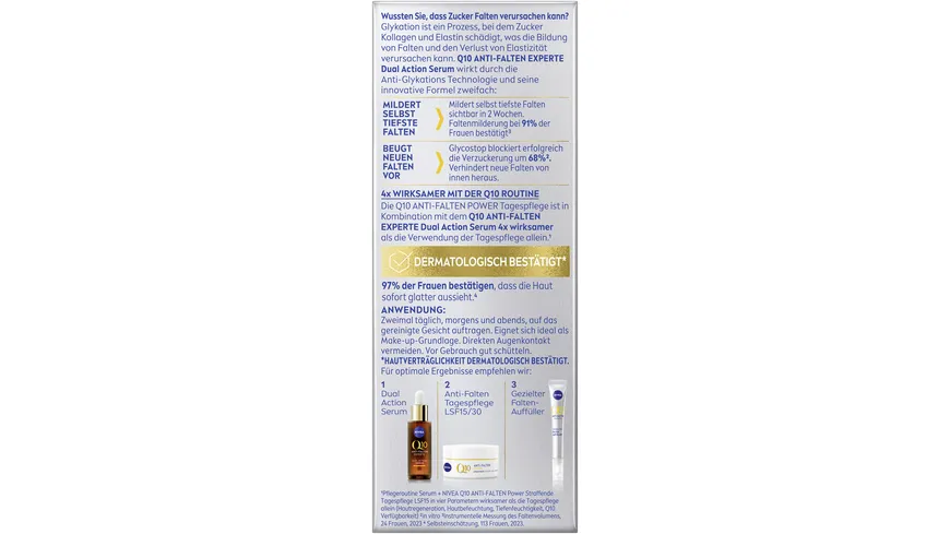 Nivea Dual Action Serum Q10 Anti-Falten Experte 30 ml