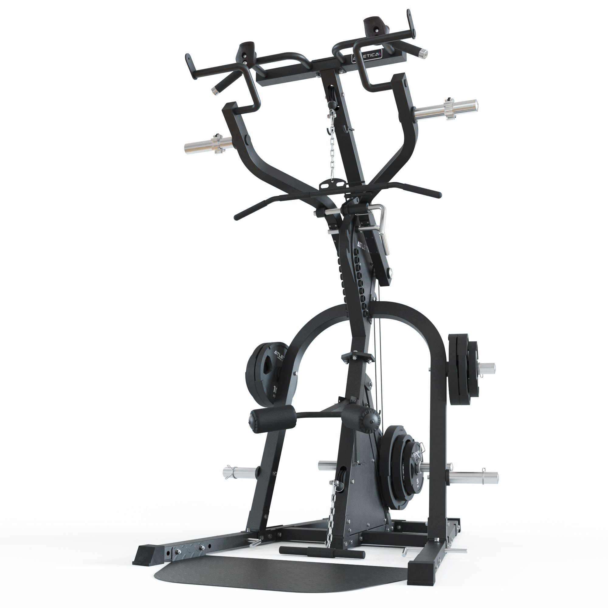 ATLETICA Kraftstation Triton Multigym Triplex Station als Set mit X-Bench Hantelbank