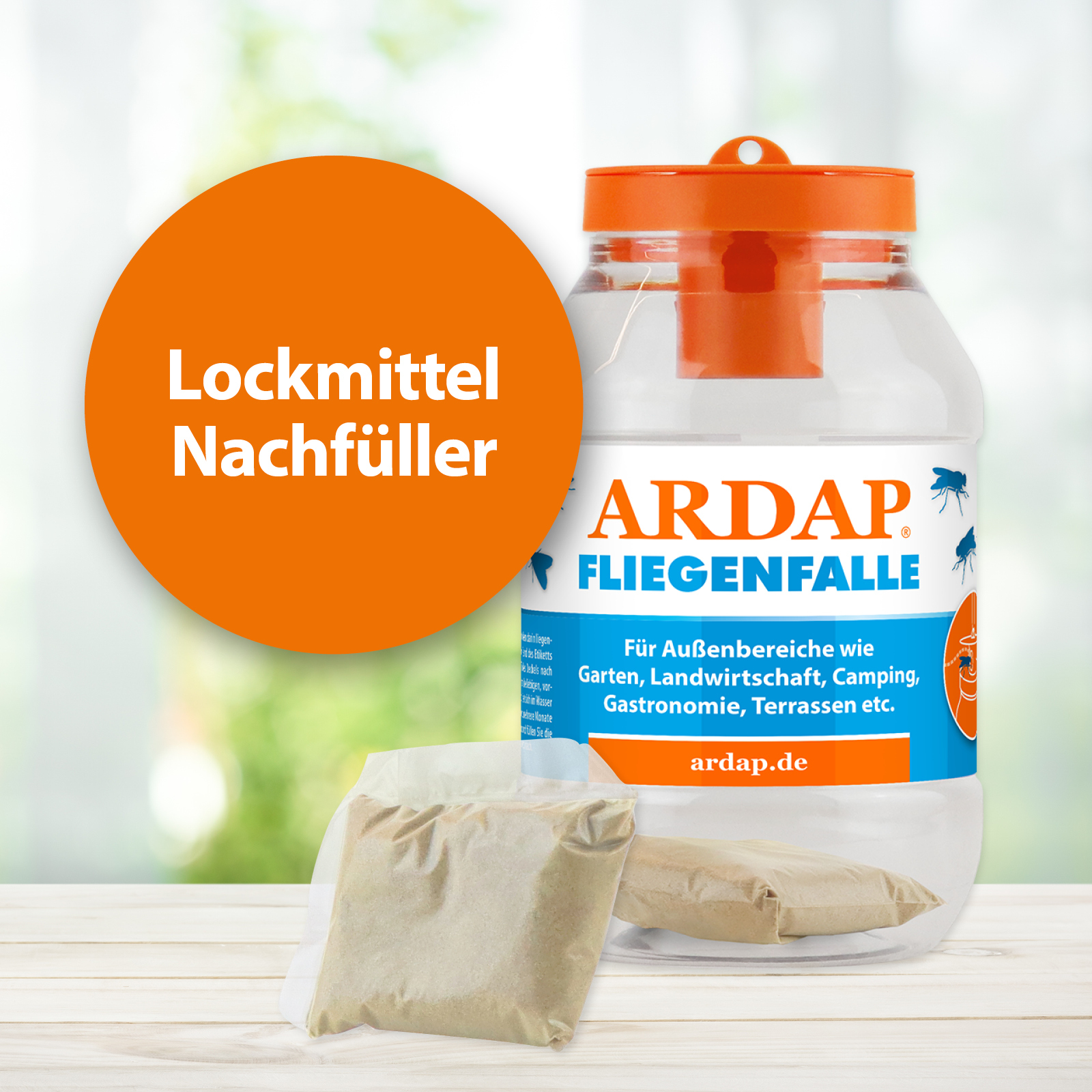 Ardap Zubehör Ardap Fliegenfalle Nachfüller 3er Pack