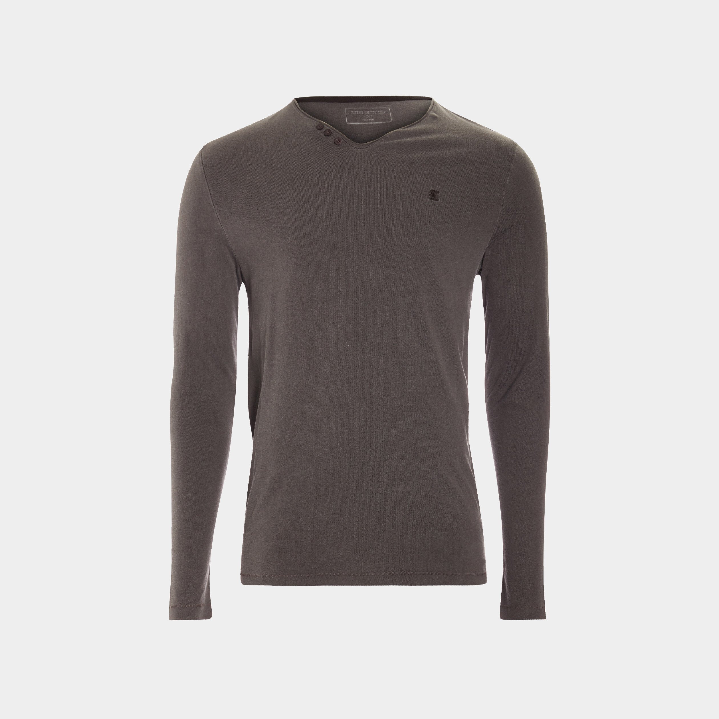 T-shirt manches longues Liberto gris foncé homme | La Halle