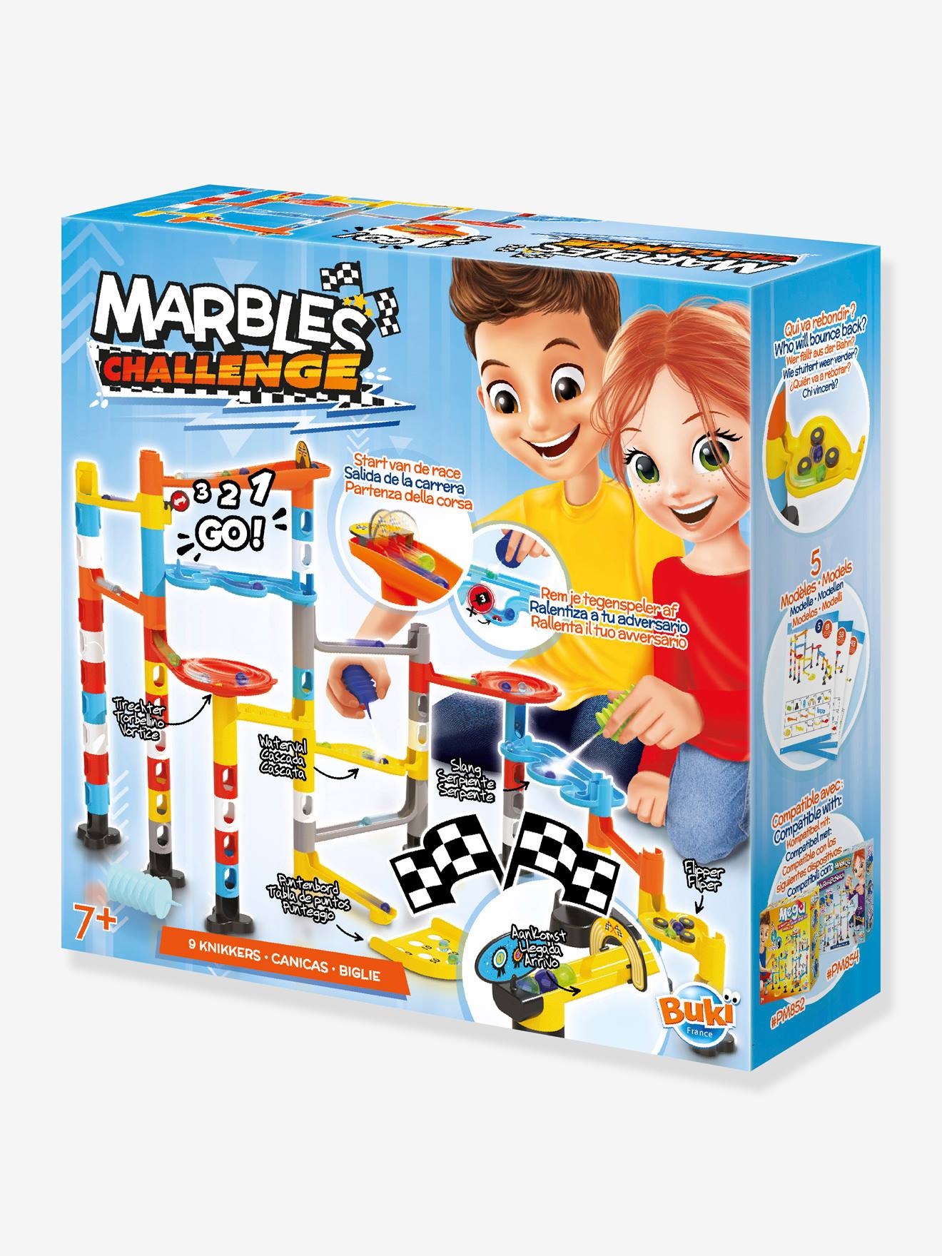 Buki Kinder Murmelbahn MARBLES CHALLENGE BUKI - rot