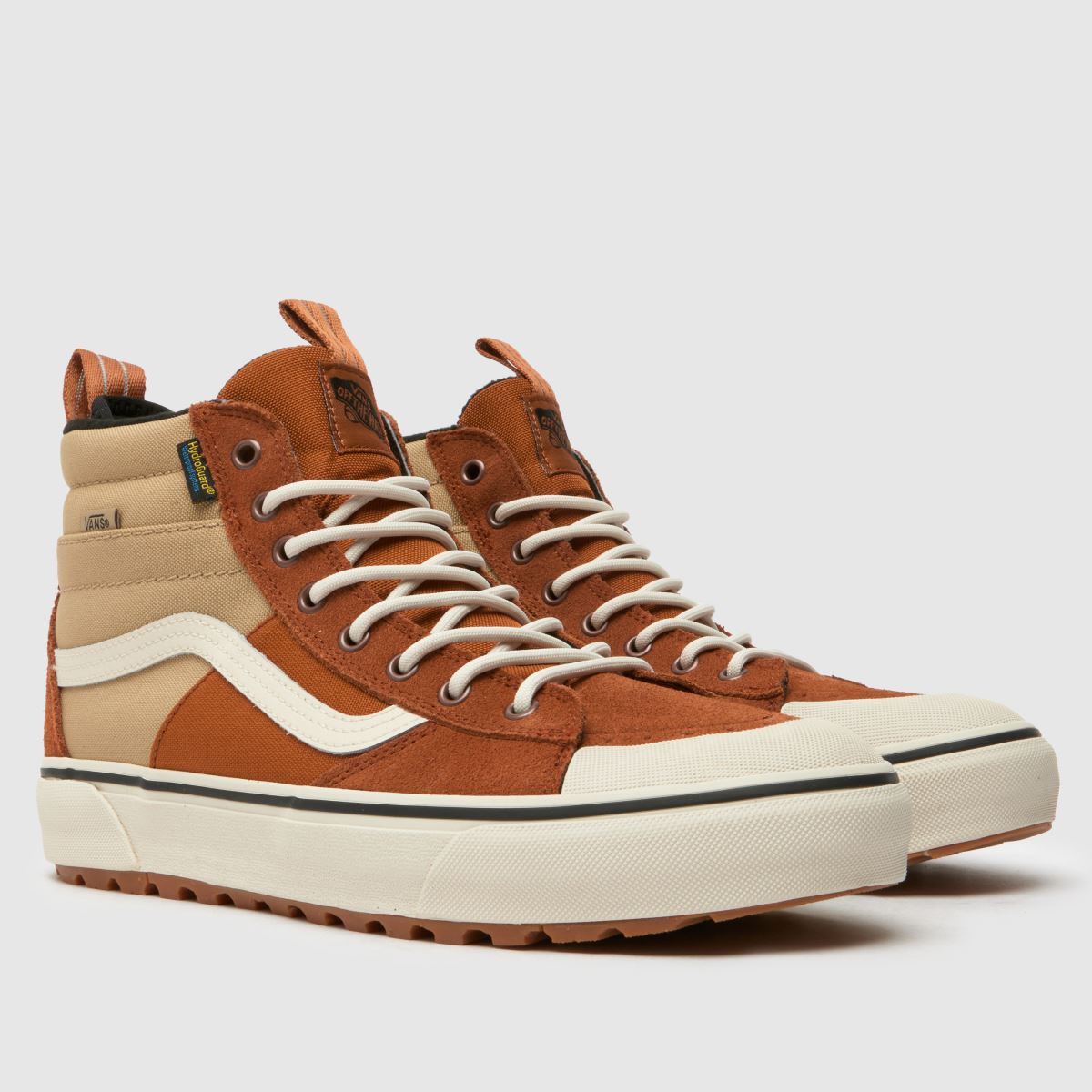 Vans – MTE SK8-Hi – Vattentäta sneakers i beige och brunt
