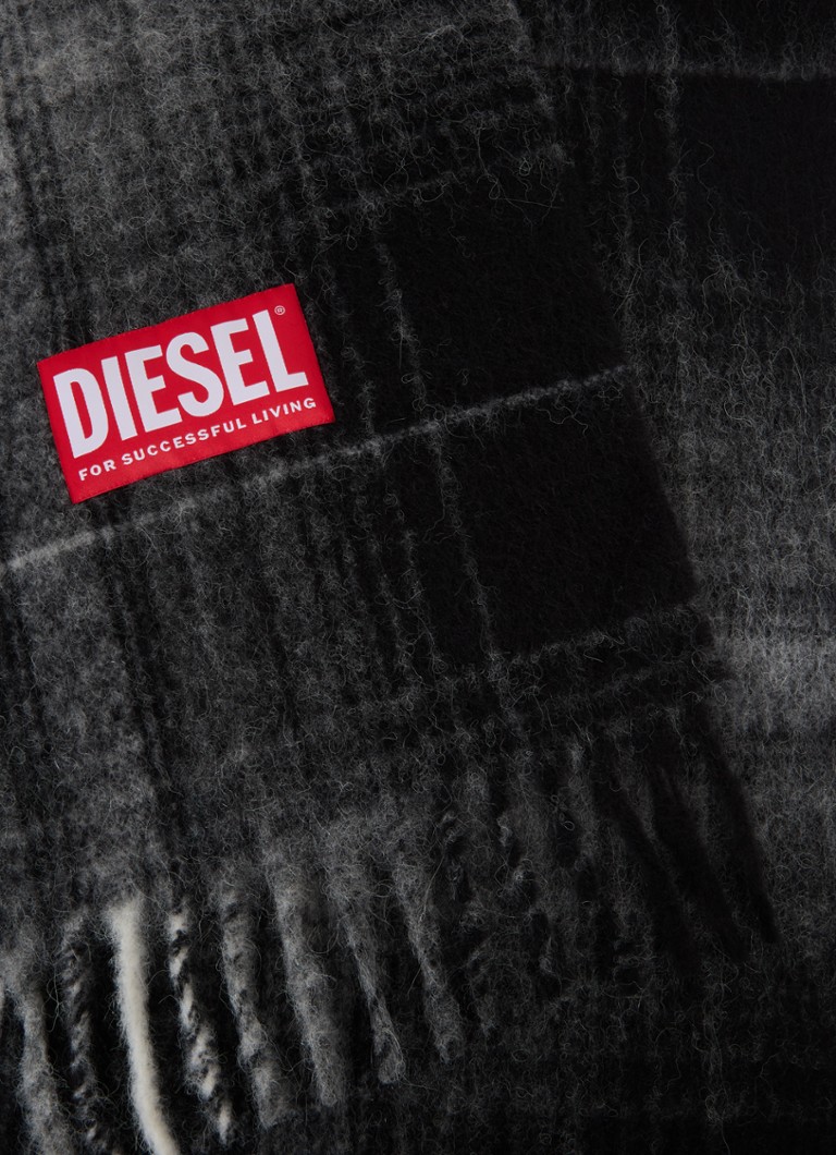 Sciarpa Diesel S-Bestro in misto lana d'alpaca, 180 x 35 cm