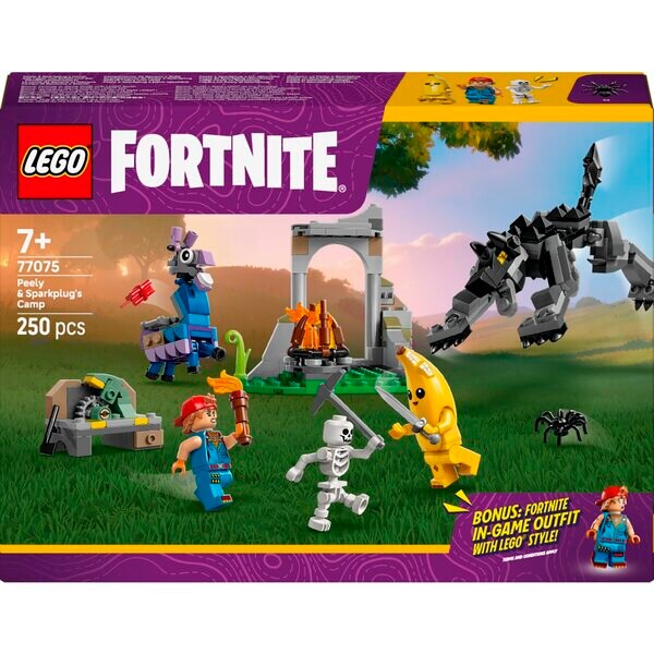 LEGO Fortnite 77075 Peelyn ja Sparkplugin leiri
