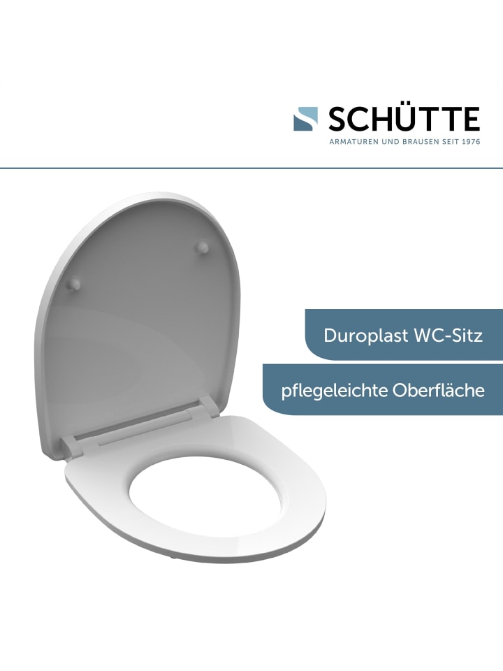 Schütte Duroplast WC Sitz MAGIC LIGHT mit Absenkautomatik - (L) 45 x (B) 37 x (H) 4 cm günstig kaufen onesize