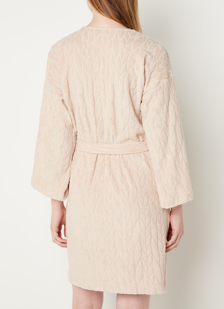 Laurence Tavernier Cotton blend bathrobe with patch pockets