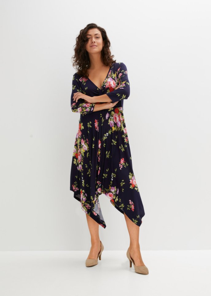 bedrucktes Kleid aus nachhaltiger Viskose