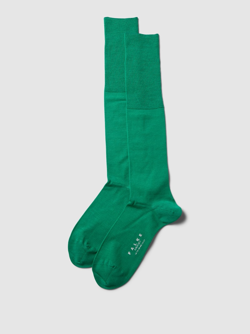 Socken mit elastischem Rippenbündchen Modell 'AIRPORT' in smaragdgrün