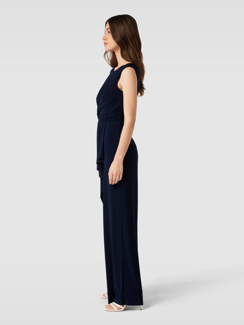Jumpsuit mit Knoten-Detail in marineblau