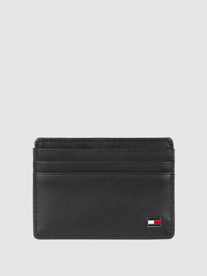 Kartenetui aus Leder in schwarz