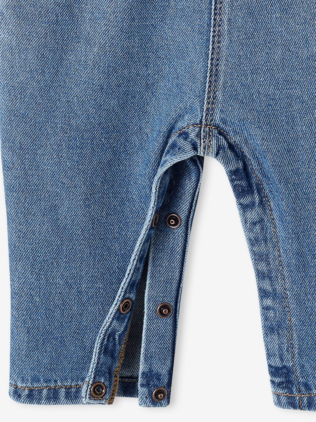 Salopette bébé en denim stone