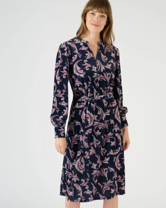 Robe en velours imprimé