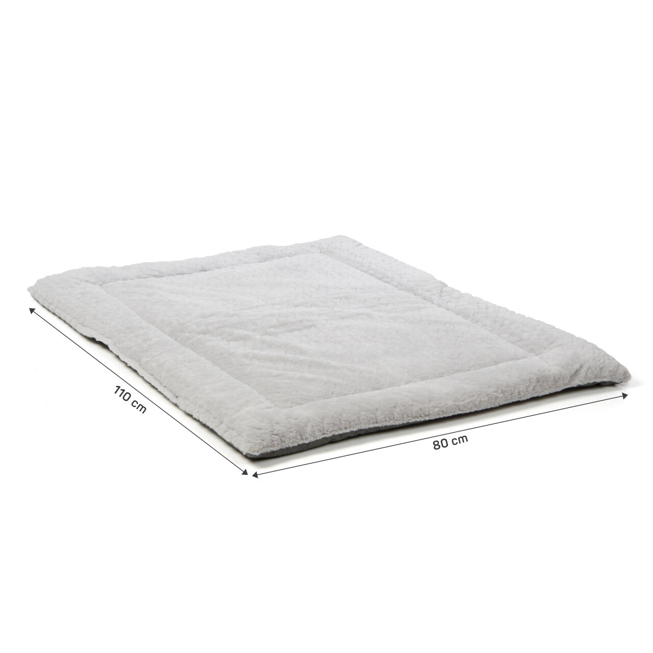 Wallace & Jones Hundebetten Wallace & Jones gepolsterte Wendedecke Bristol grau XL