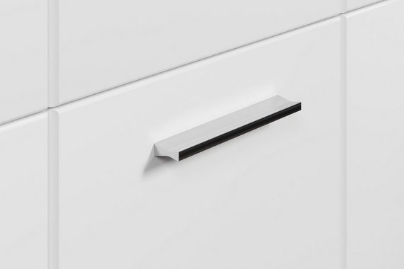 welltime Hochschrank Prag (1-St) Badmöbel mit wechselbarem Türanschlag, Breite 37cm