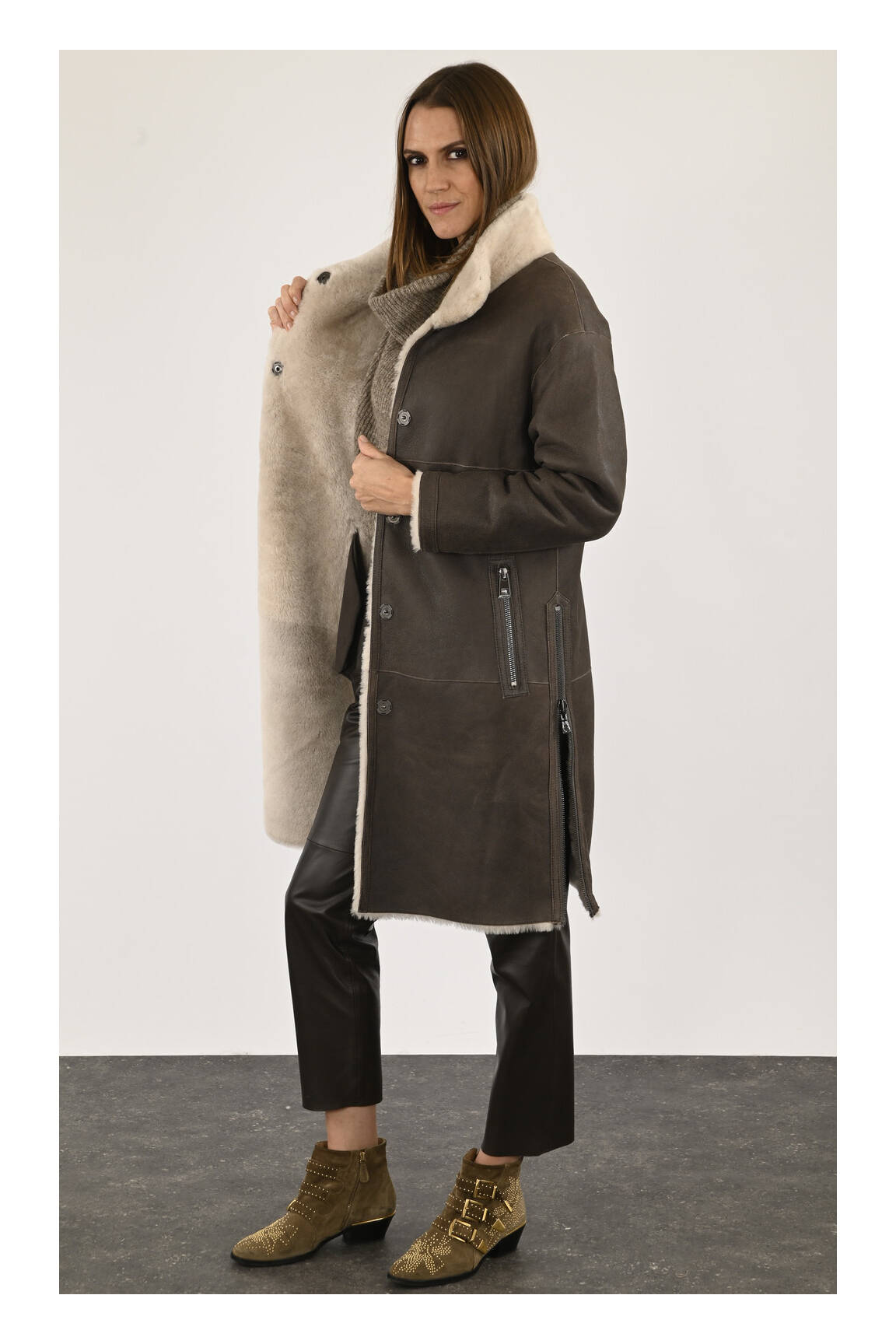 Levinsky Manteaux Longs Femme couleur marron