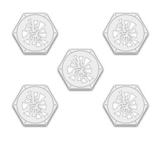 Knightspire Shattered Glass Hex Token