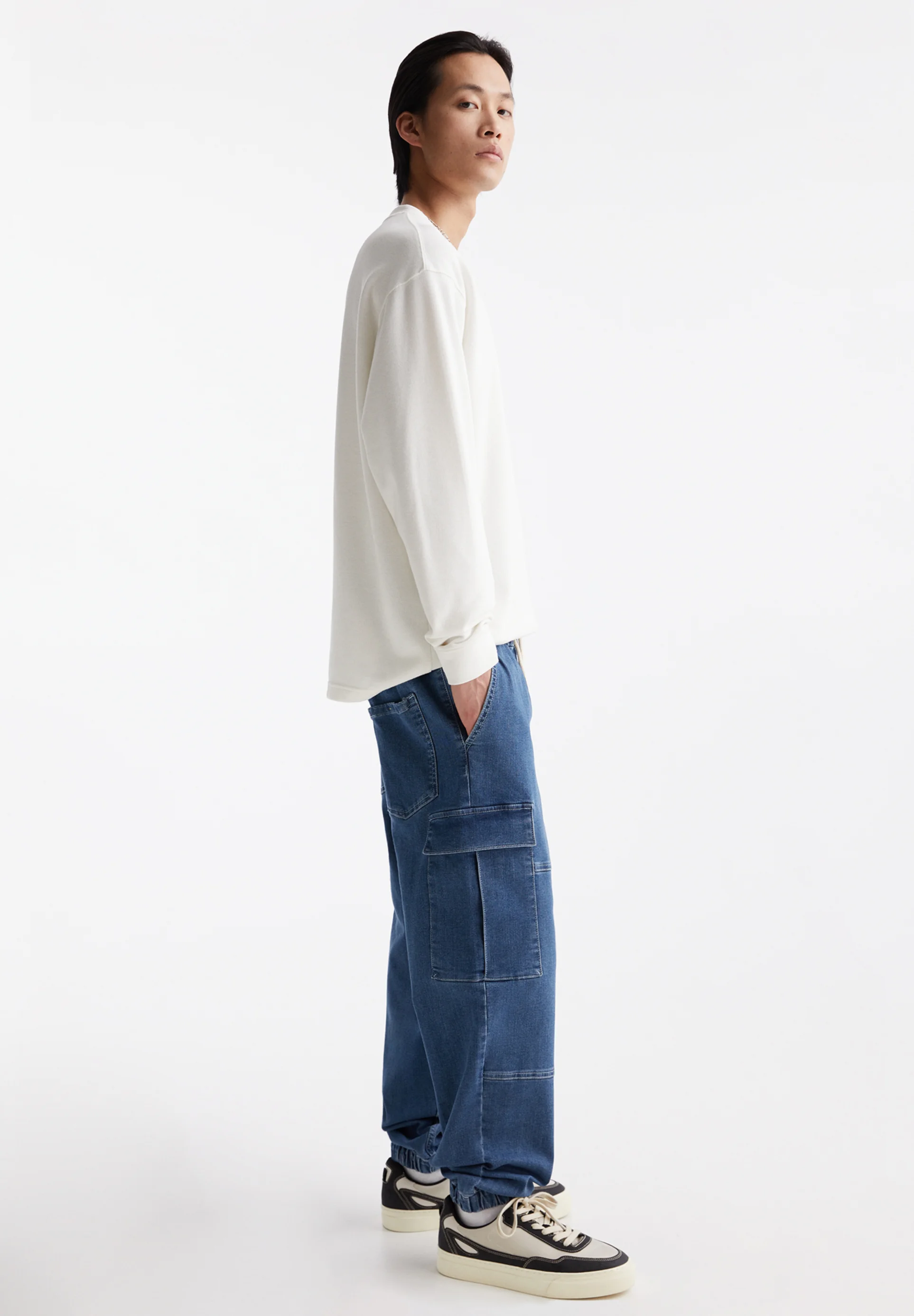 PULL&BEAR JOGGER - Vaqueros holgados