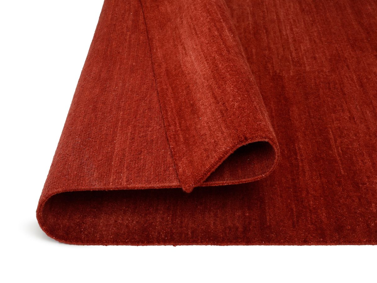 Teppich aus Nepal Himali Uni Dunkelrot 200 x 250 cm