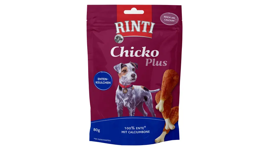 RINTI Hundesnack Chicko Plus Entenkeulchen 80 g