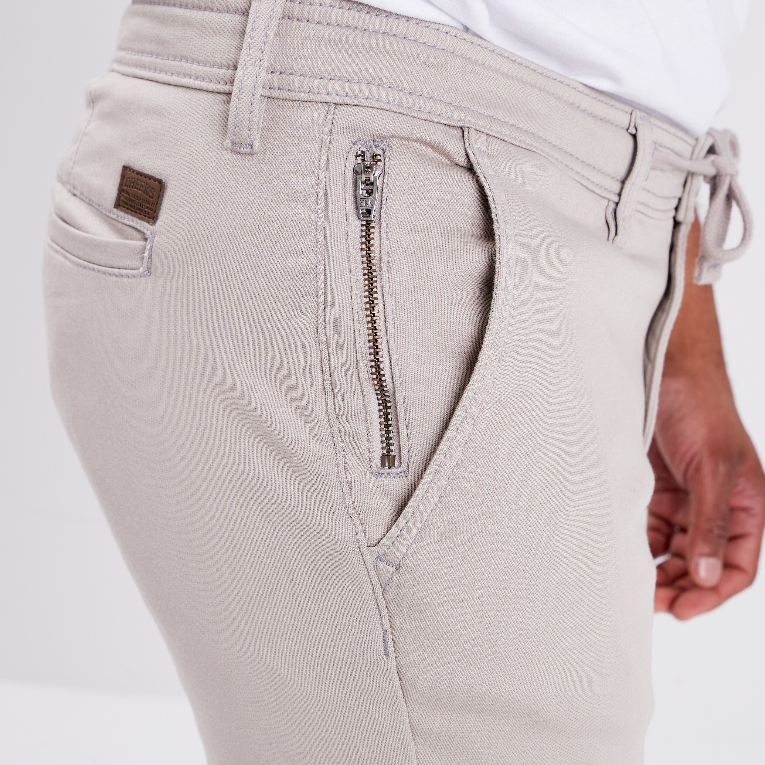 Pantalon cargo à coulisse sable homme | La Halle