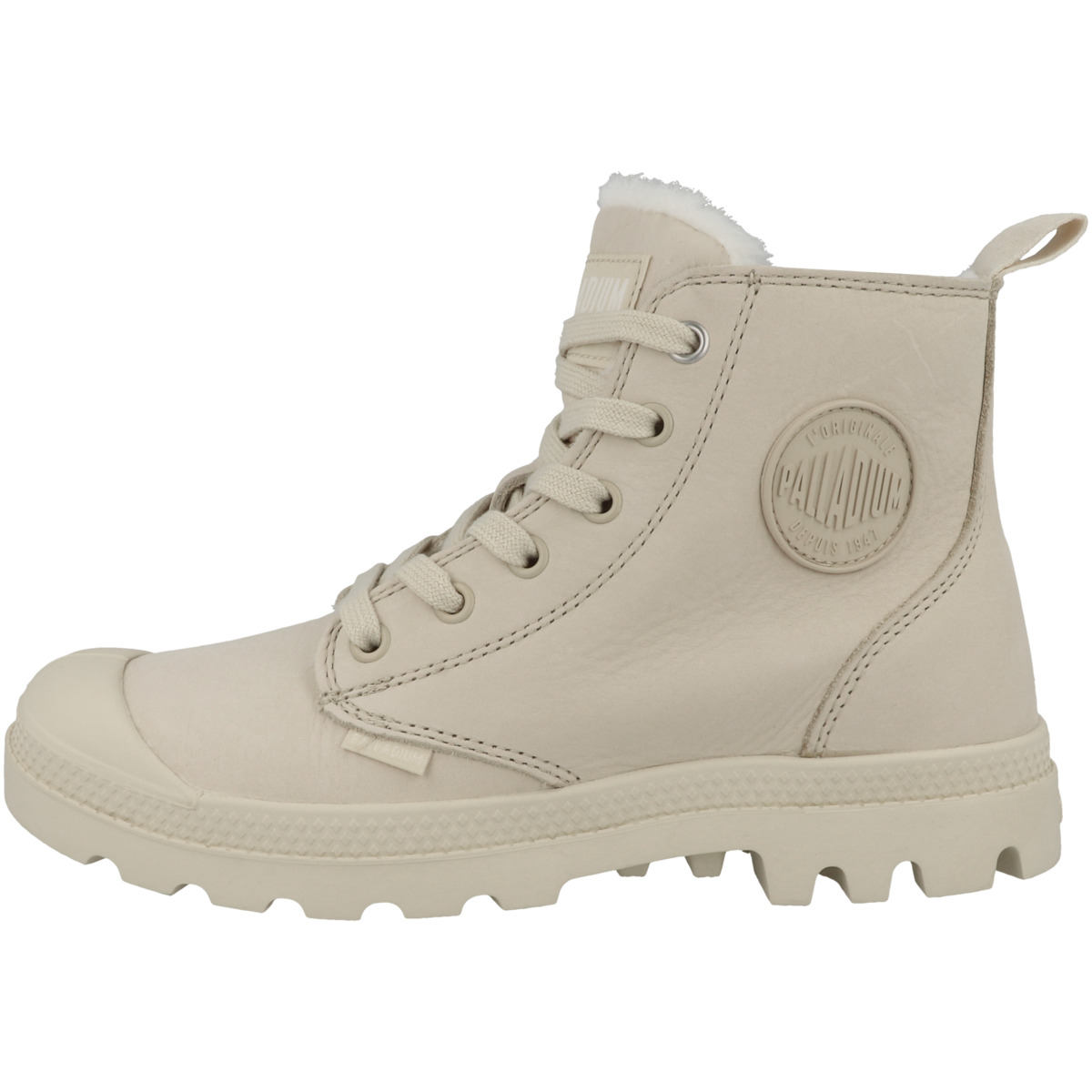Palladium Pampa Hi Zip Wool Schnürboots beige