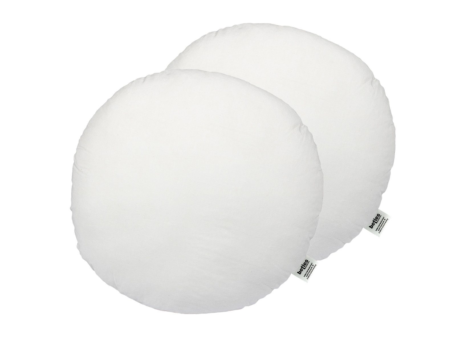 beties Sofakissen PublikFree, (2 St), Sitzkissen rund 2er-Set ca. 40 cm Kissenfüllung