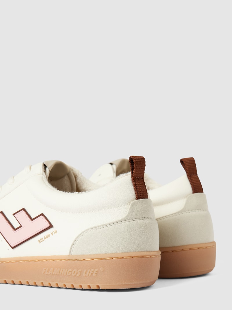 Sneaker mit Label-Detail Modell 'ROLAND' in weiß