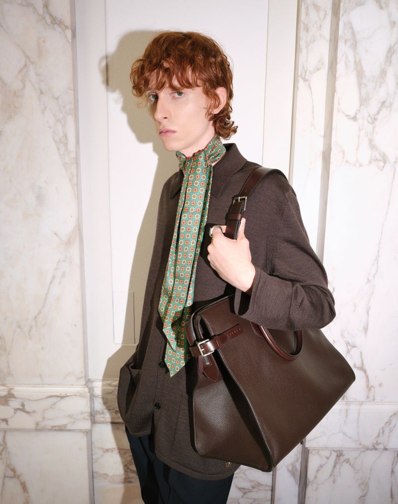 Sac de voyage Valentino Garavani Antibes en cuir grainé