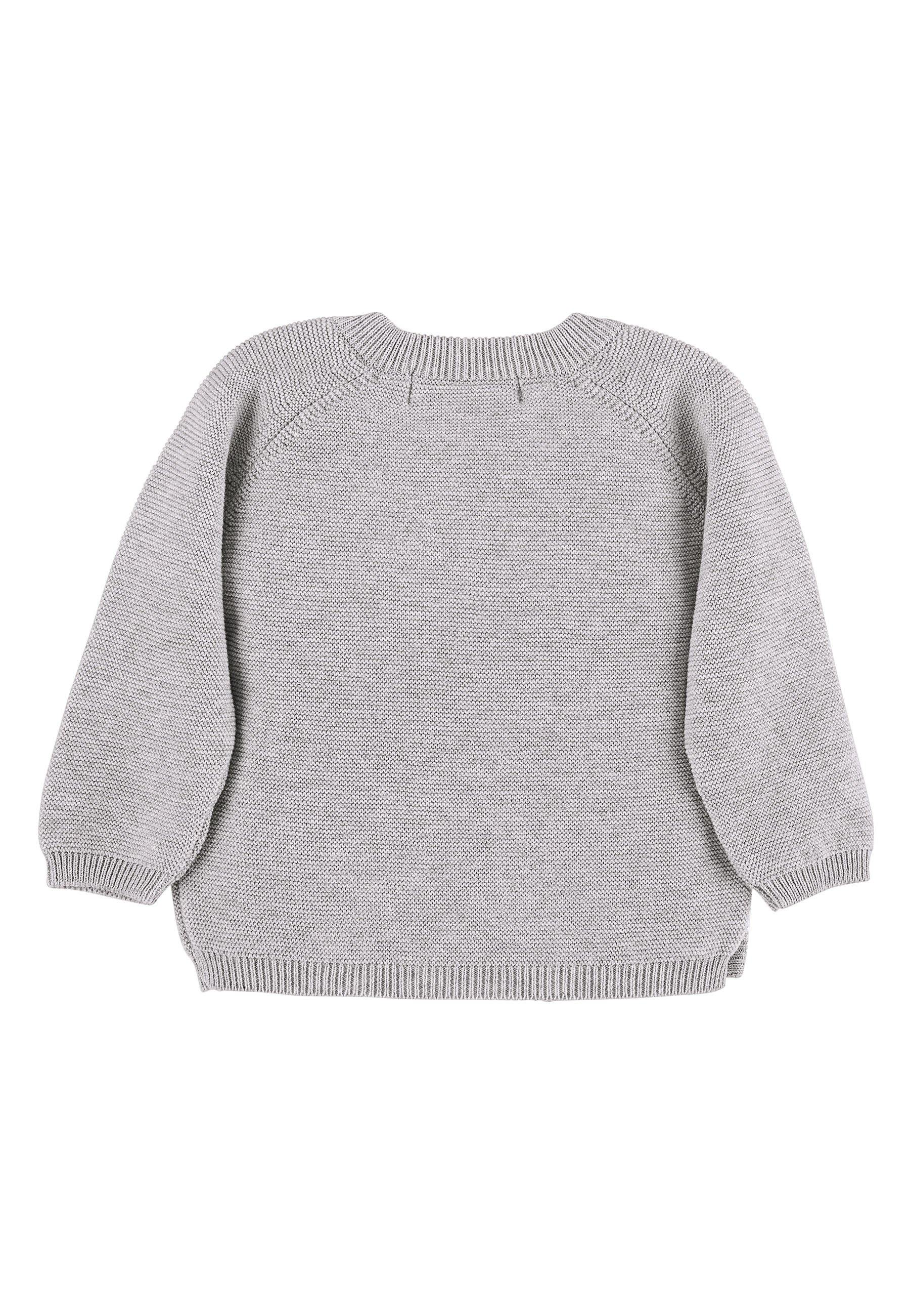 GOTS Strick-Jacke uni in Grün, Marine oder Grau