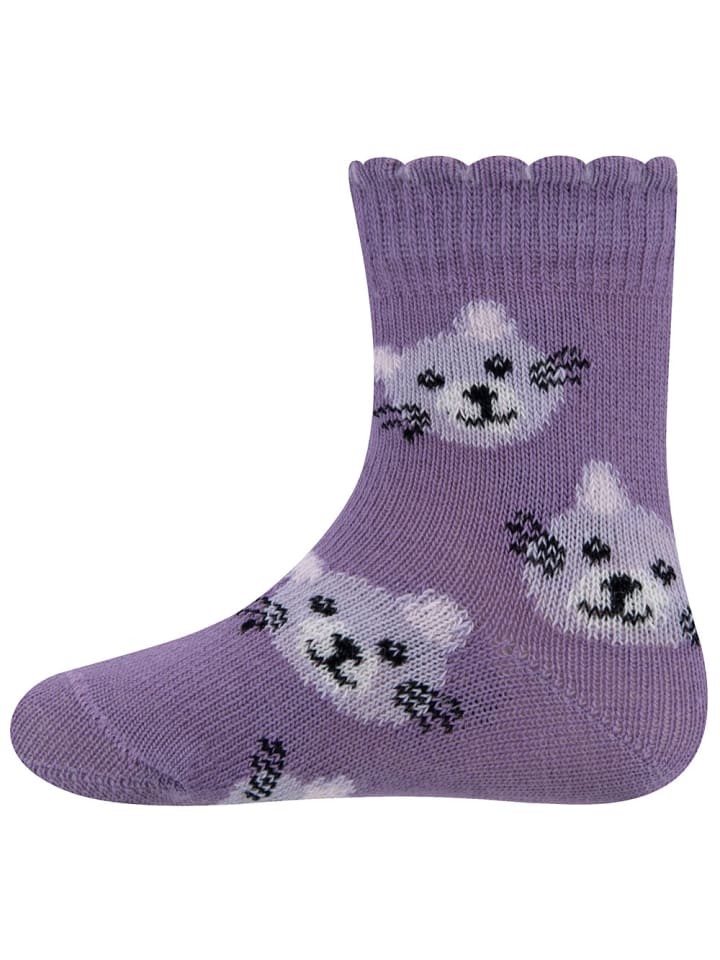 ewers 2er-Set Socken 2er Pack Katze in flieder-sweater grau mel. günstig kaufen