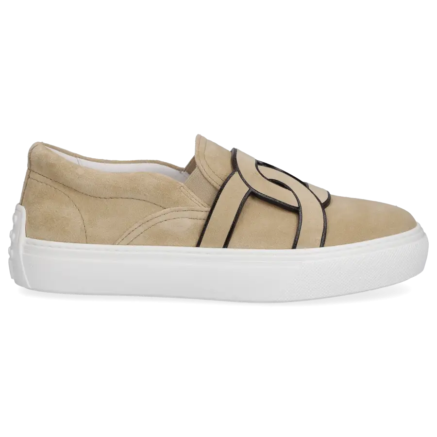 Tod's - Slip Ons KATE Veloursleder - beige