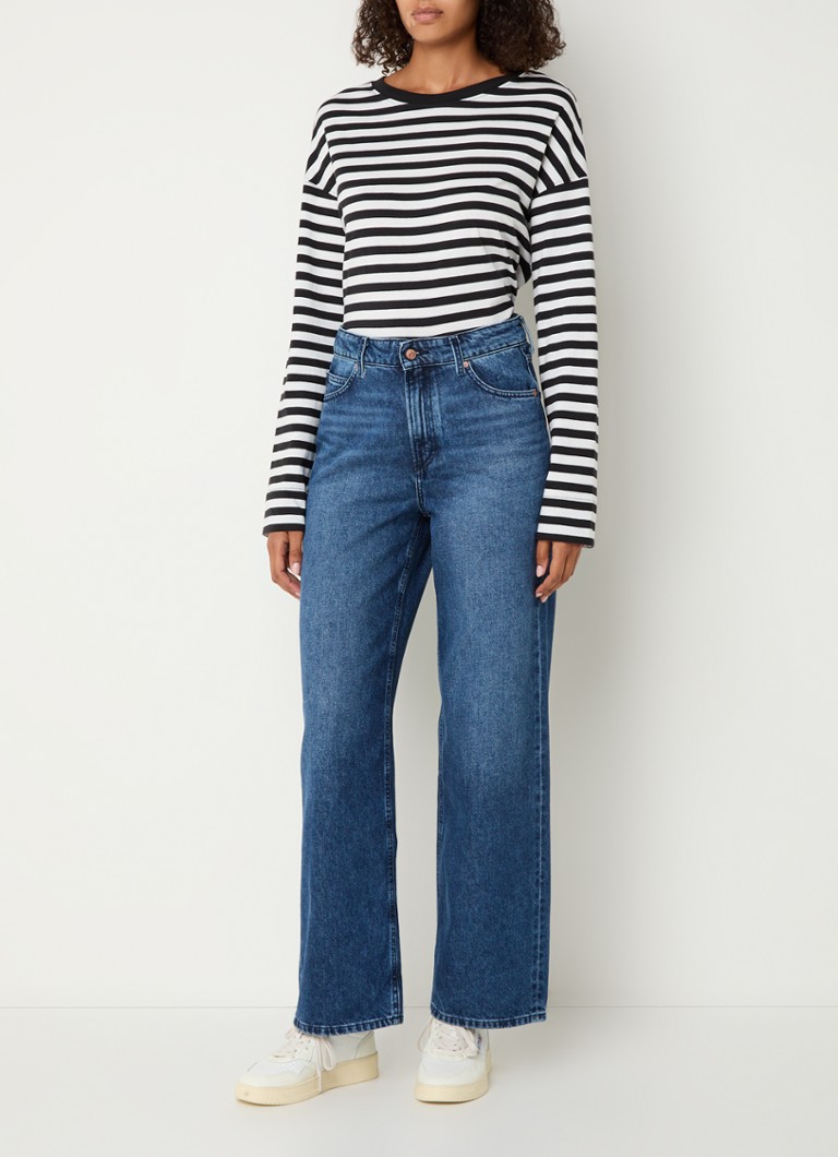 Blugi Tommy de la Marc O'Polo Denim cu talie înaltă, croială lejeră și spălare medie.