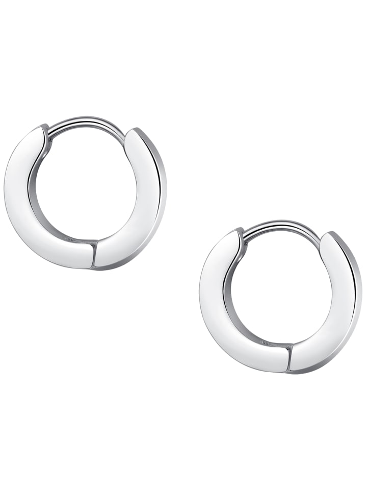 True Rebels Creolen Edelstahl in silber günstig kaufen 1 cm