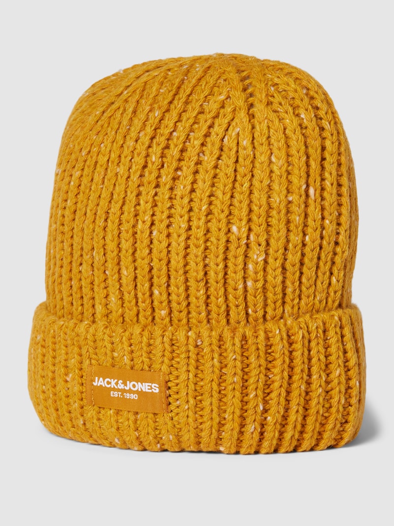 Beanie in Two-Tone-Machart Modell 'CLIFF' in gelb