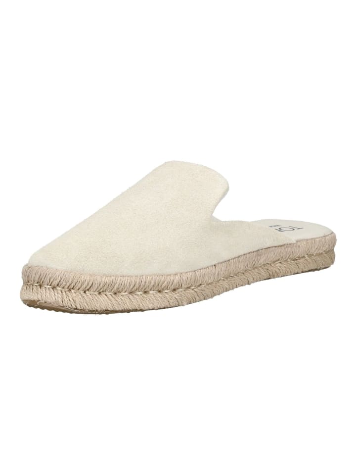 TOMS Pantoletten in Natural günstig kaufen