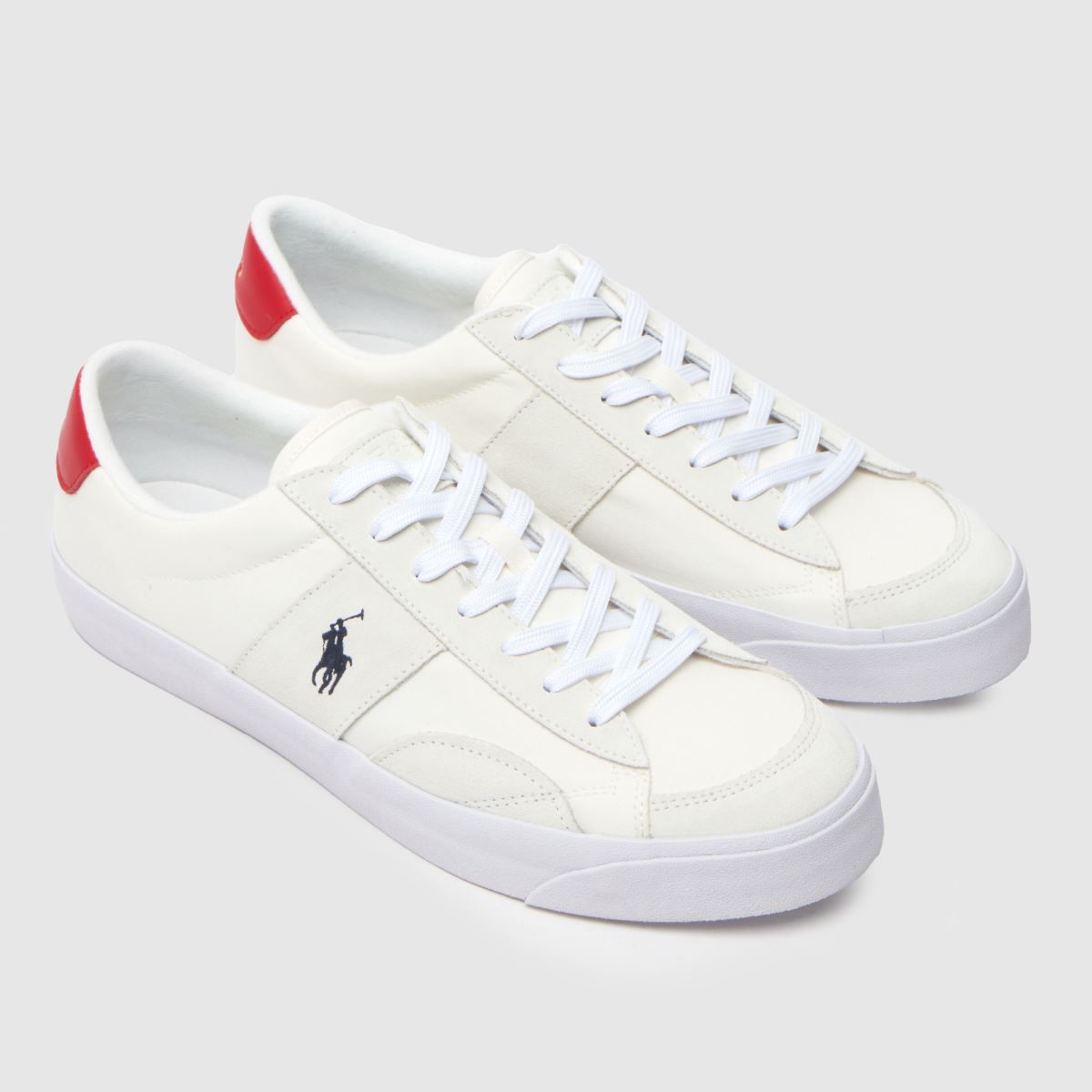 Polo Ralph Lauren – Polo RL Sayer Sport – Vita och röda sneakers