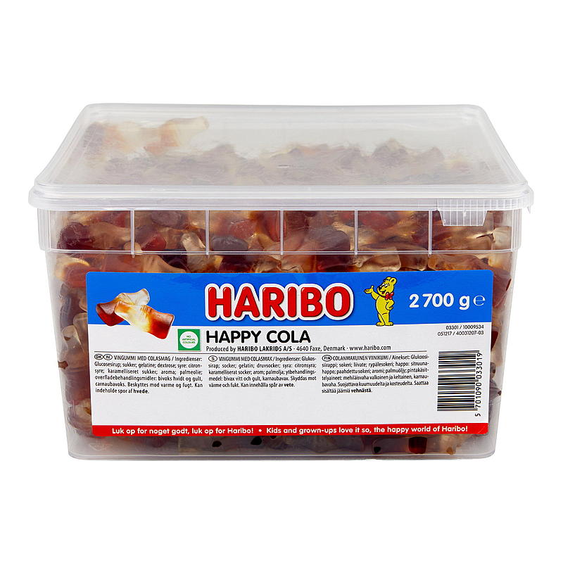KnallGodt Happy colaflasker Haribo 2,7 kg