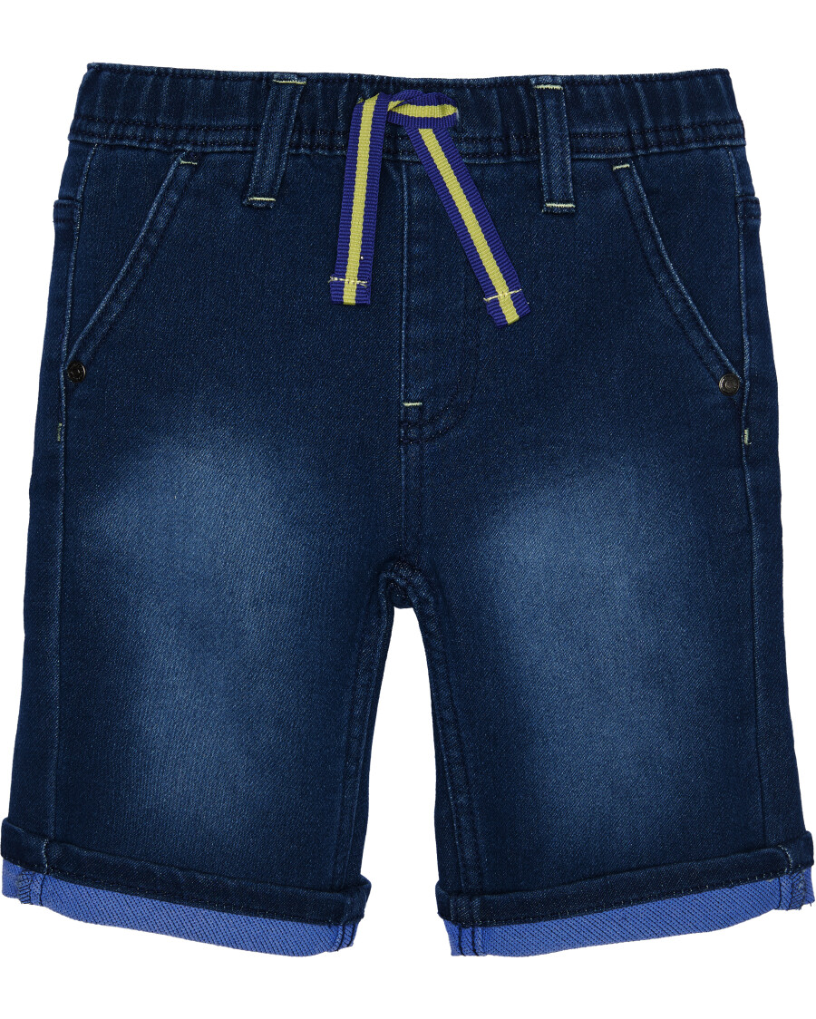 Jeans-Shorts mit Tunnelzug