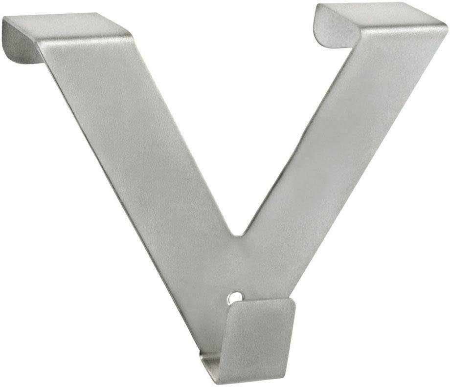 Gardinenhaken Riva, Good Life, Gardinen, Raffrollos, Vorhänge, (Packung, 2-St), V-Haken, zum Aufsetzen auf Fenster- und Türrahmen