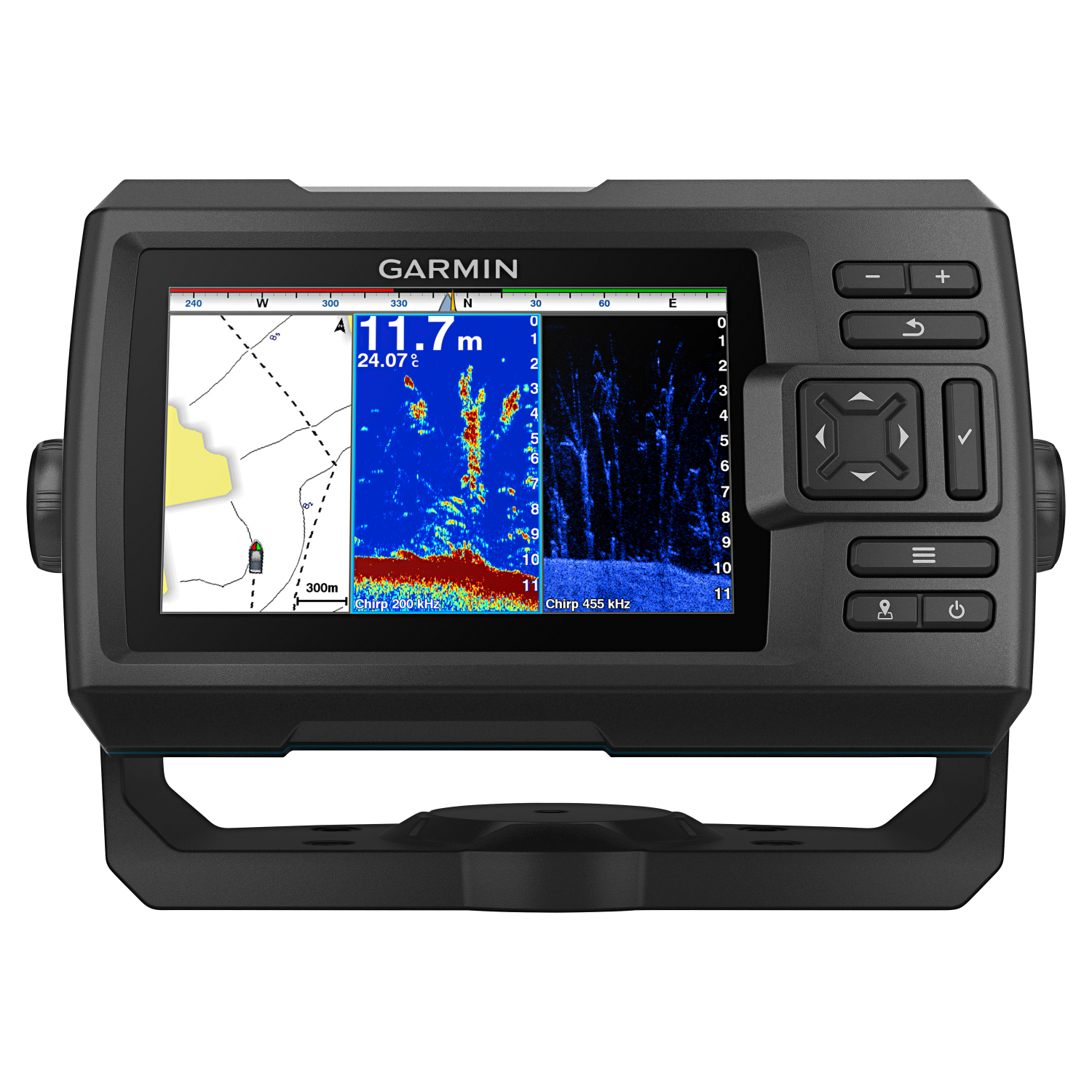Garmin Echolot Striker Plus/cv Ice Fishing Bundle mit Geber
