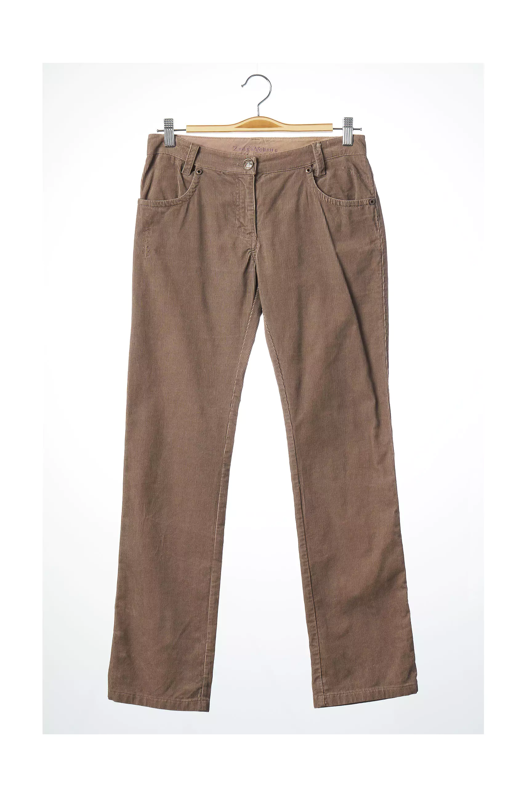 Zadig Voltaire Pantalons Droits Femme couleur marron