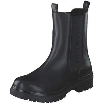 Tom Tailor Chelsea Stiefelette in schwarz