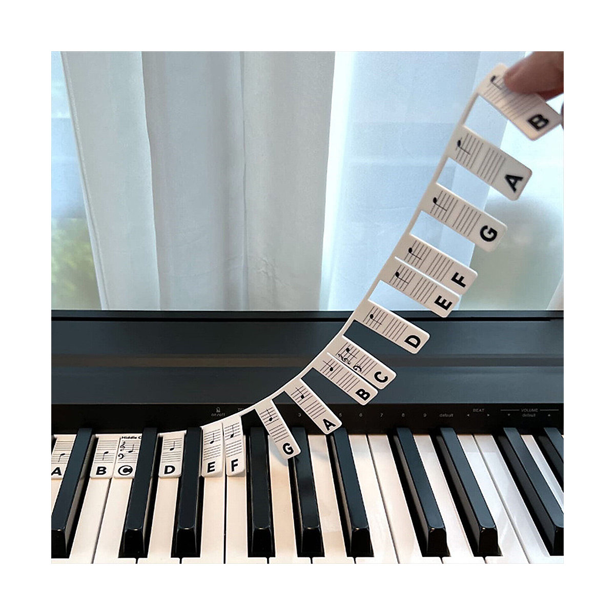 Klavier Keyboard Noten Aufkleber für 88 Tasten Instrumentenzubehör für Kinder