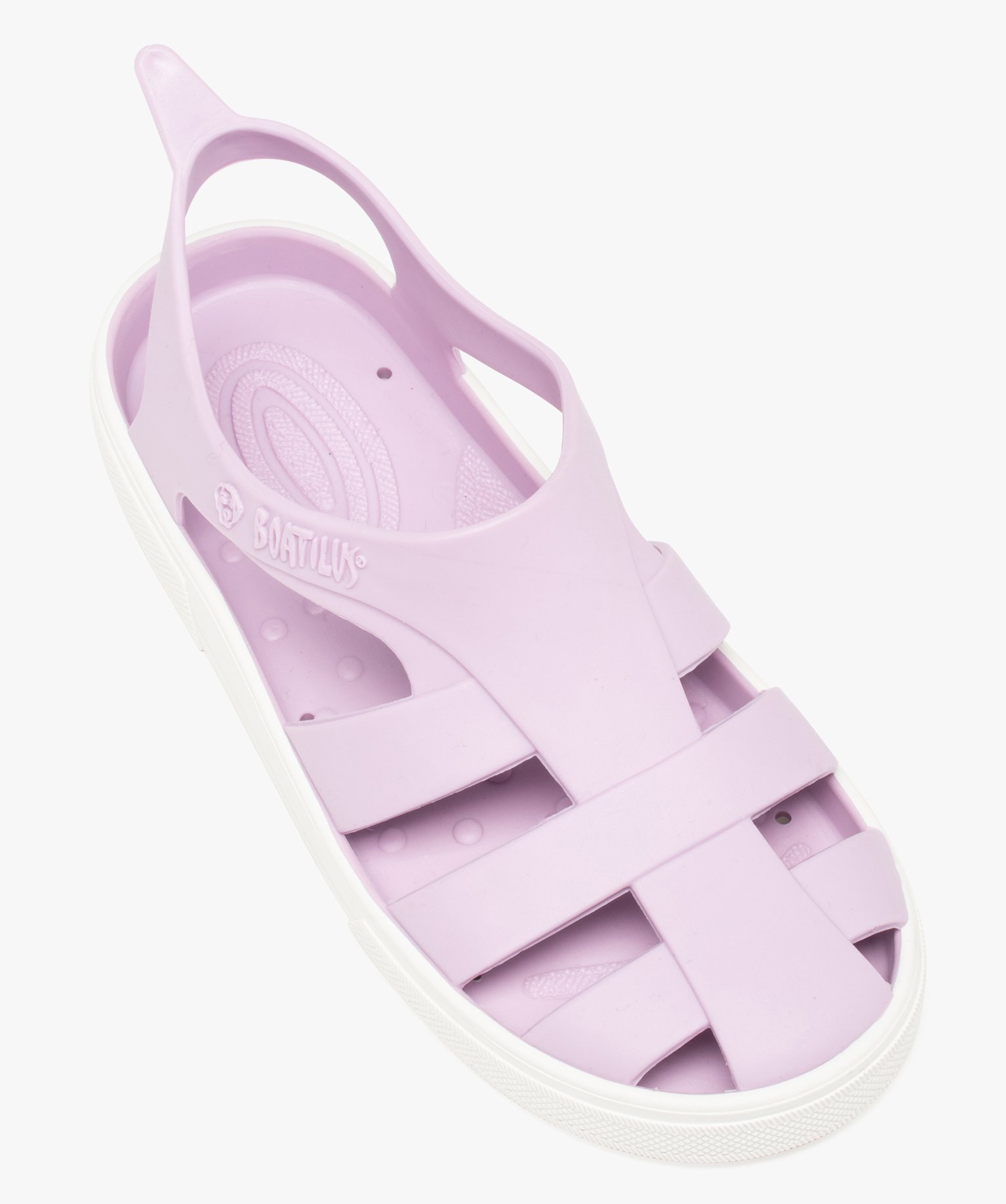 Sandales de plage fille extra souples - Boatilus violet clair | GEMO