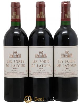 Les Forts de Latour Second Vin  1992 - Lot de 3 Bouteilles
